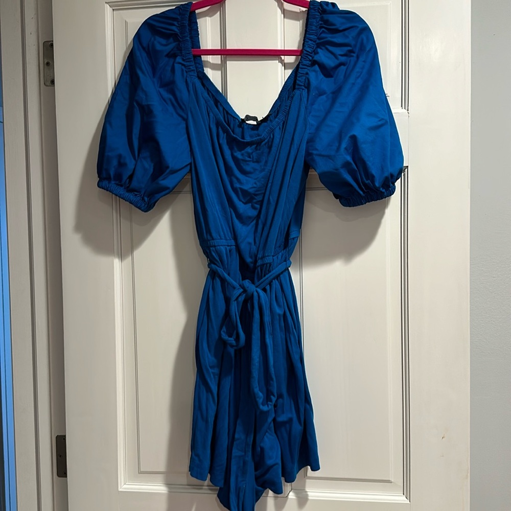Turquoise blue short jumper in XL for NY&Co.